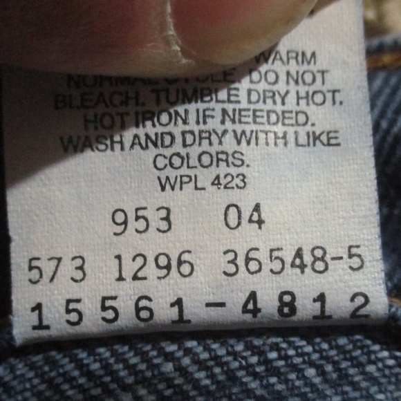 Levi's Vintage 90s‎ Jeans Women's 14 Dark Wash 561 Loose Straight Denim Made USA - Picture 7 of 7